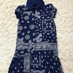Polo Ralph Lauren Bandana Print cotton mesh dress